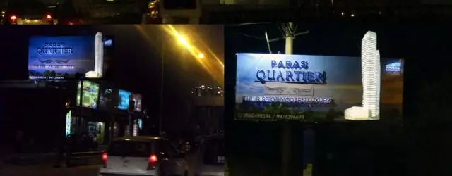 Paras Quartier roadside hoardings