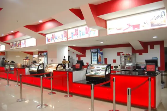 SRS Cinemas concession counter